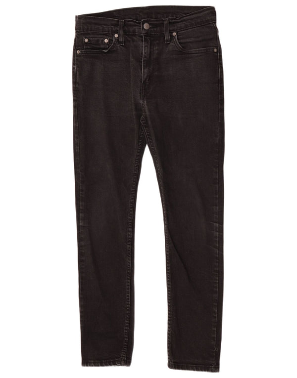 Levi's Mens 510 Skinny Jeans W30 L30 Black Cotton