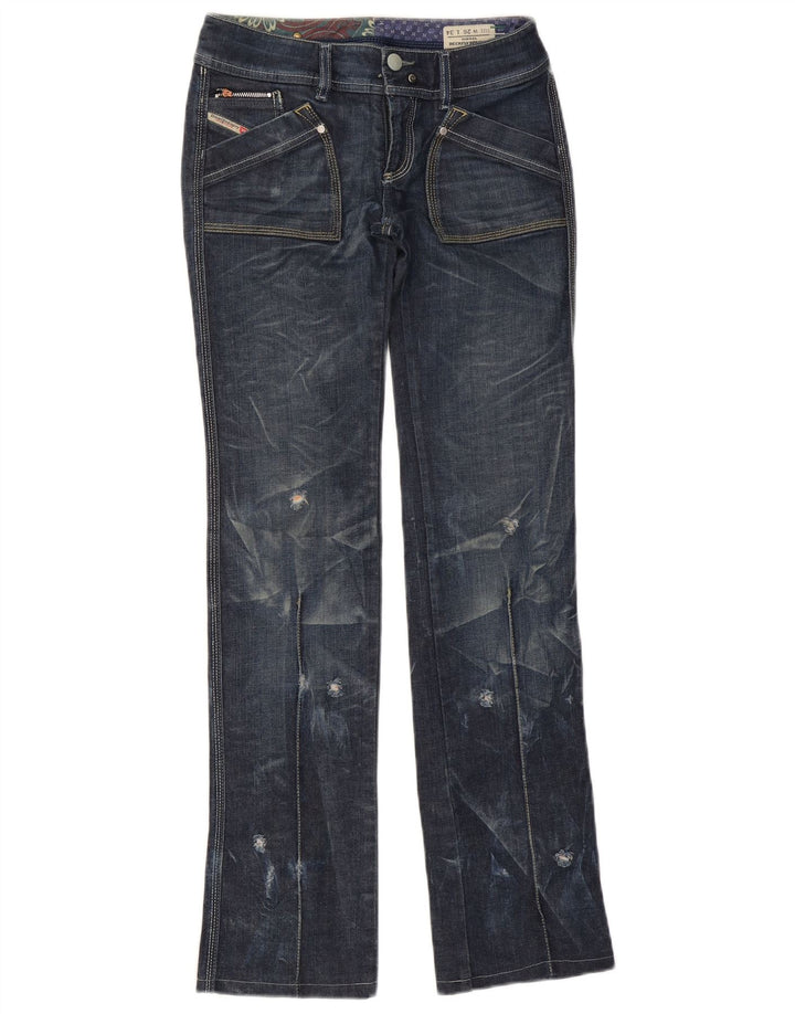 Женские джинсы DIESEL Reckfly Bootcut W26 L32 Темно-синие, хлопок