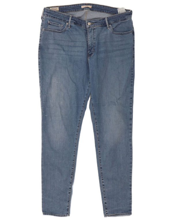 Levi's Womens 310 Shaping Super Skinny Jeans US 22 3XL W38 L32 Blue Cotton