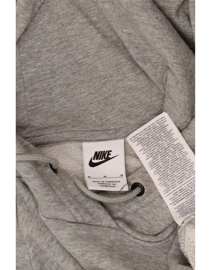 NIKE Womens Hoodie Jumper UK 14 Medium Grey Cotton Vintage Nike and Second-Hand Nike from Messina Hembry 