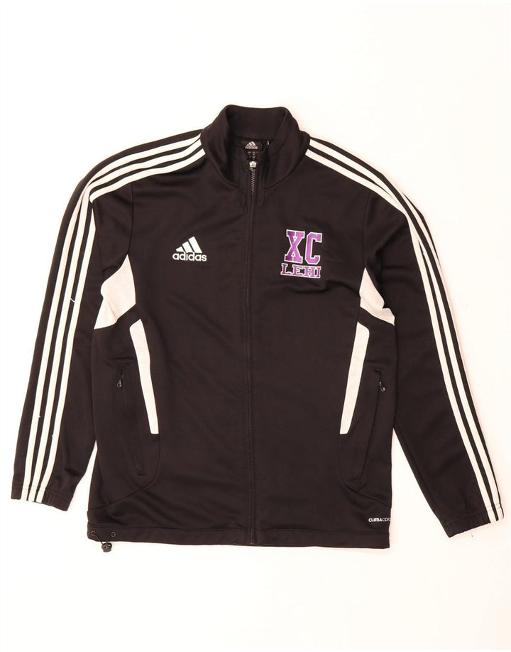 Мужская спортивная куртка Adidas Climacool, Великобритания 36/38, маленькая черная с цветными блоками