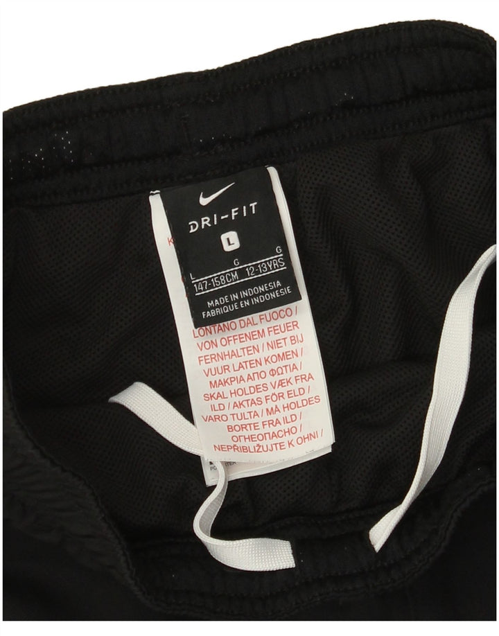 Брюки-ветровки Nike Dri Fit для мальчиков, 12–13 лет, большой размер, черный полиэстер