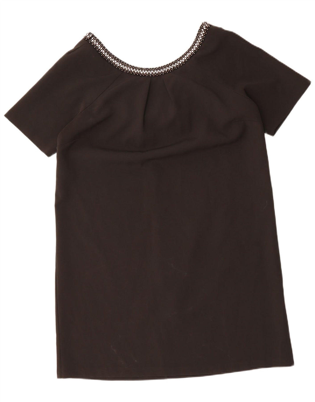 MONSOON Womens Blouse Top UK 14 Large Black Polyester