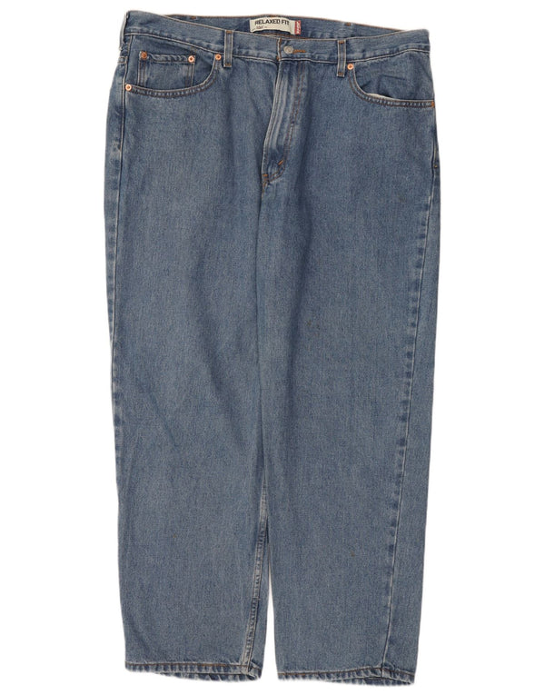 Мужские прямые джинсы свободного кроя Levi's 550 W40 L30, синий хлопок