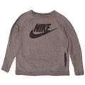 Женский свитер с рисунком Nike UK 14, хлопковый джемпер среднего серого цвета с крапинками