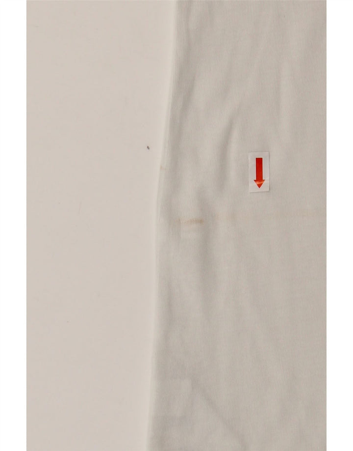 Мужская футболка NIKE среднего размера, белый хлопок, хлопок