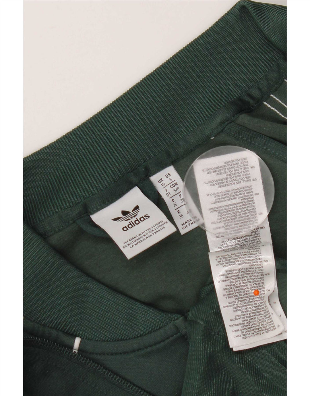 Женский спортивный костюм Adidas Regular Fit Top Jacket UK 10, маленький зеленый полиэстер