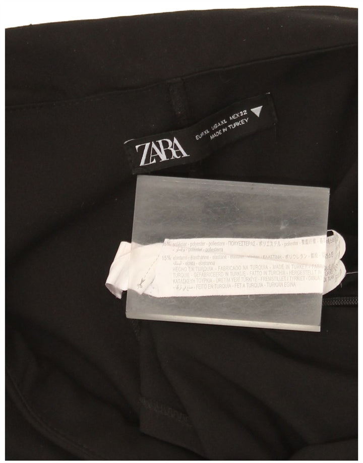 Женская юбка Zara UK 18 XL, черный полиэстер