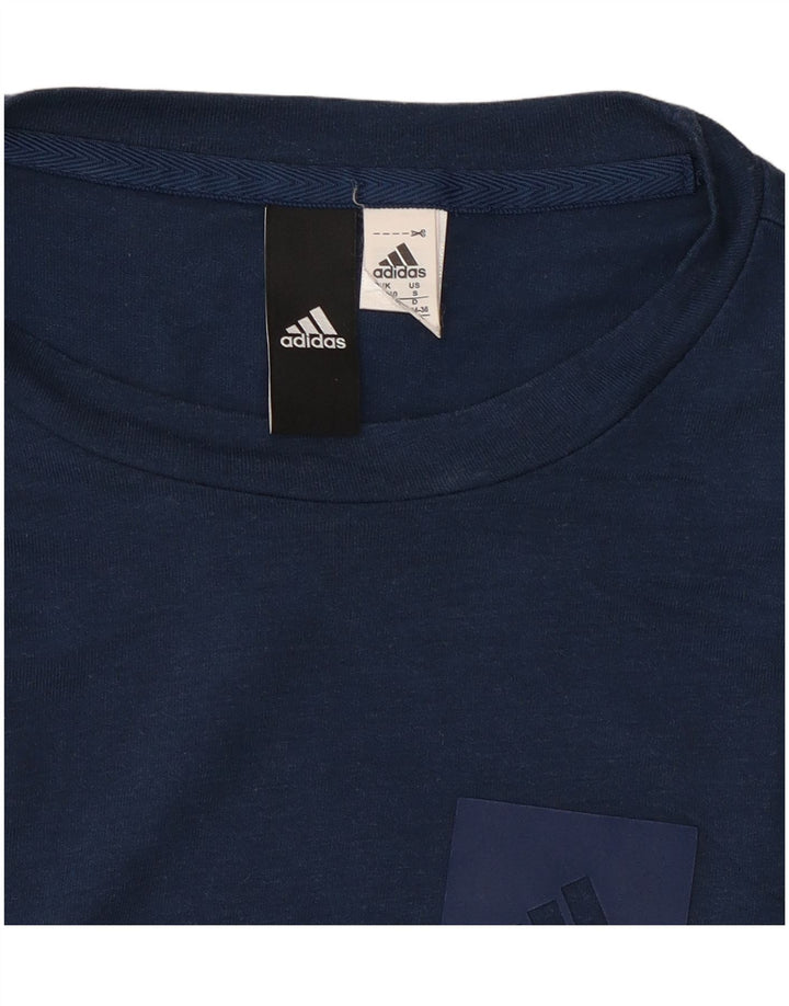 Женский жилет Adidas Top UK 8, маленький темно-синий, полиэстер тай-дай