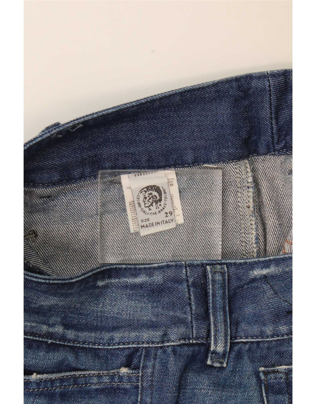 Женские потертые джинсы Diesel Bootcut W29 L33, синий хлопок