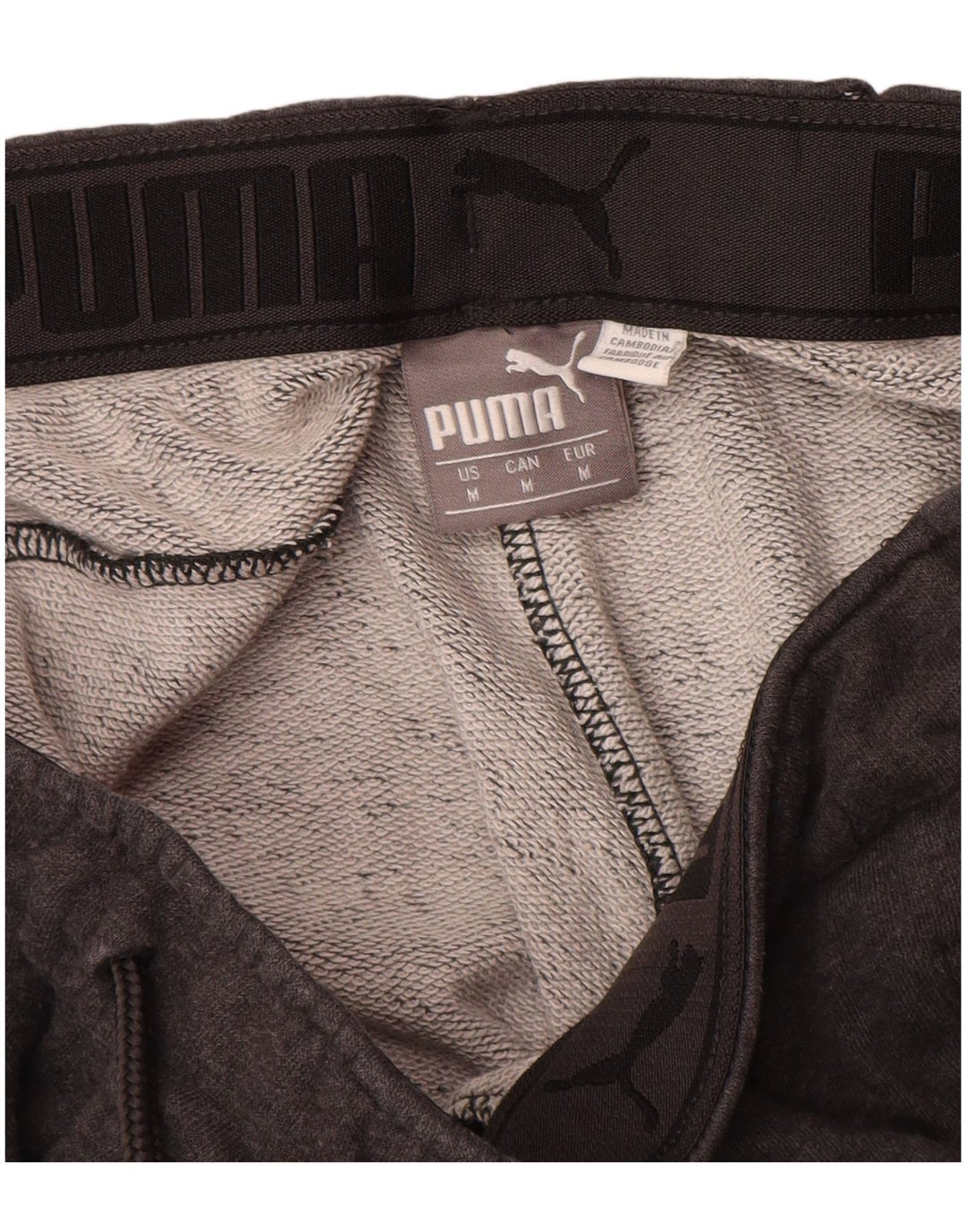 Мужские спортивные брюки PUMA Джоггеры среднего серого цвета