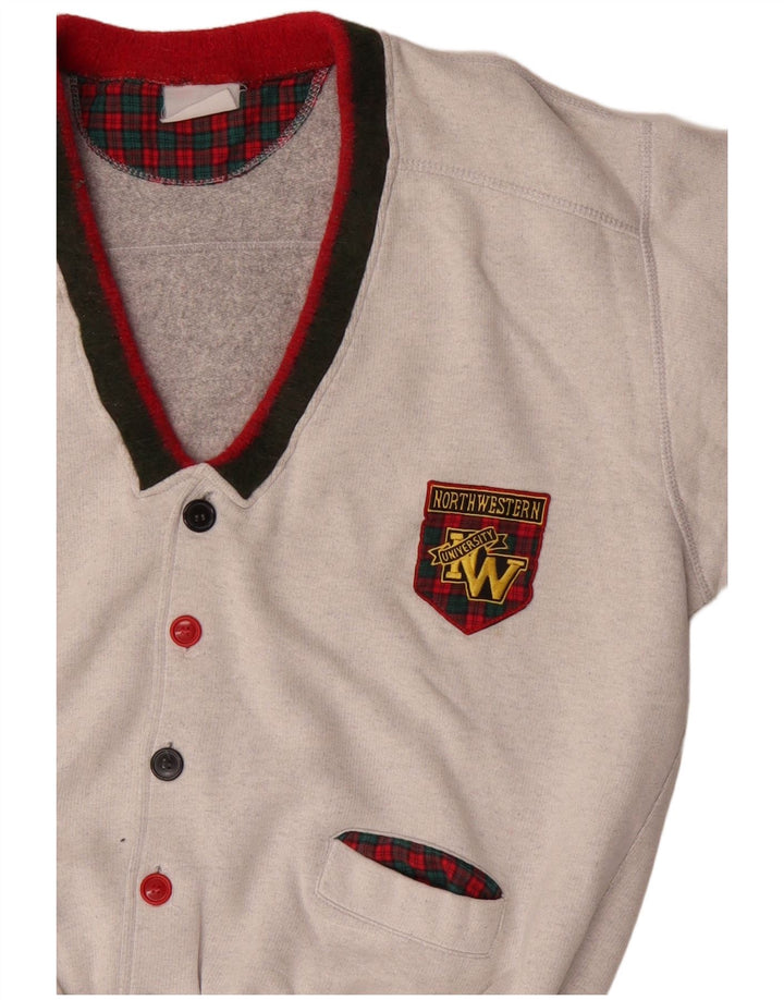 Мужской кардиган с рисунком North Western XL, серый