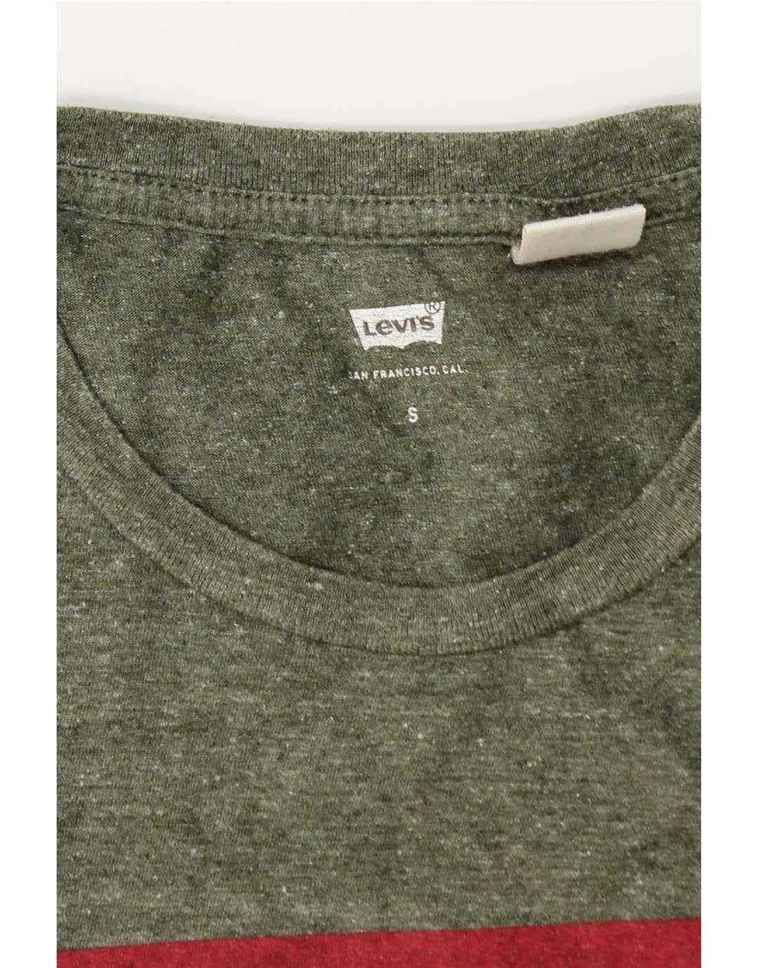 Мужская футболка с рисунком Levi's, маленький цвет, хаки, в крапинку