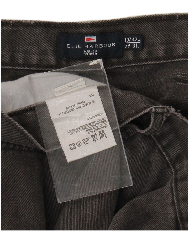 Мужские прямые джинсы Marks & Spencer Blue Harbor W42 L31 серые, хлопковые