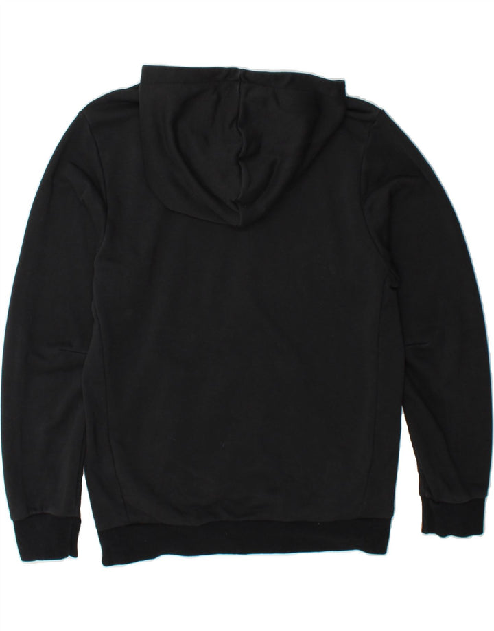ADIDAS Mens Graphic Hoodie Jumper Medium Black Cotton Vintage Adidas and Second-Hand Adidas from Messina Hembry 