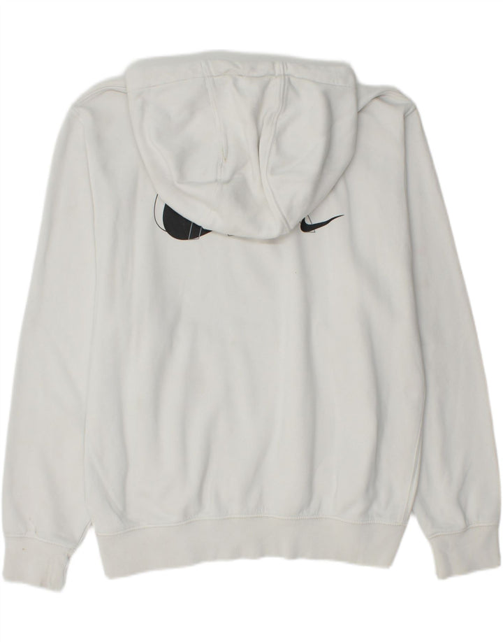 Мужской джемпер с капюшоном NIKE, большой размер, белый хлопок, хлопок
