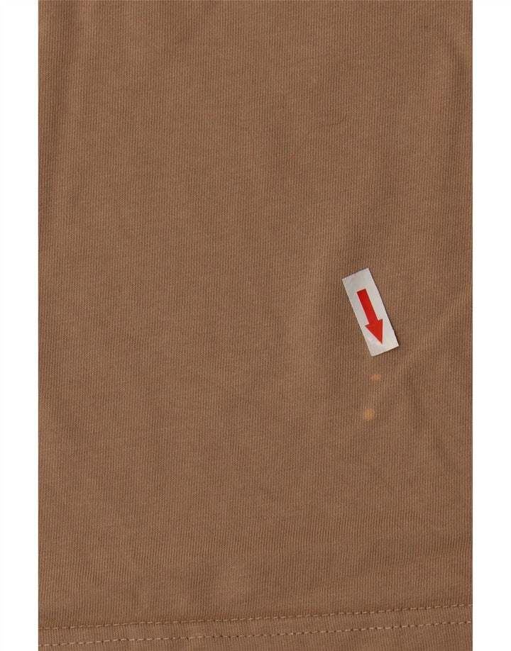 Женская укороченная футболка Nike UK 14, средний бежевый, хлопок