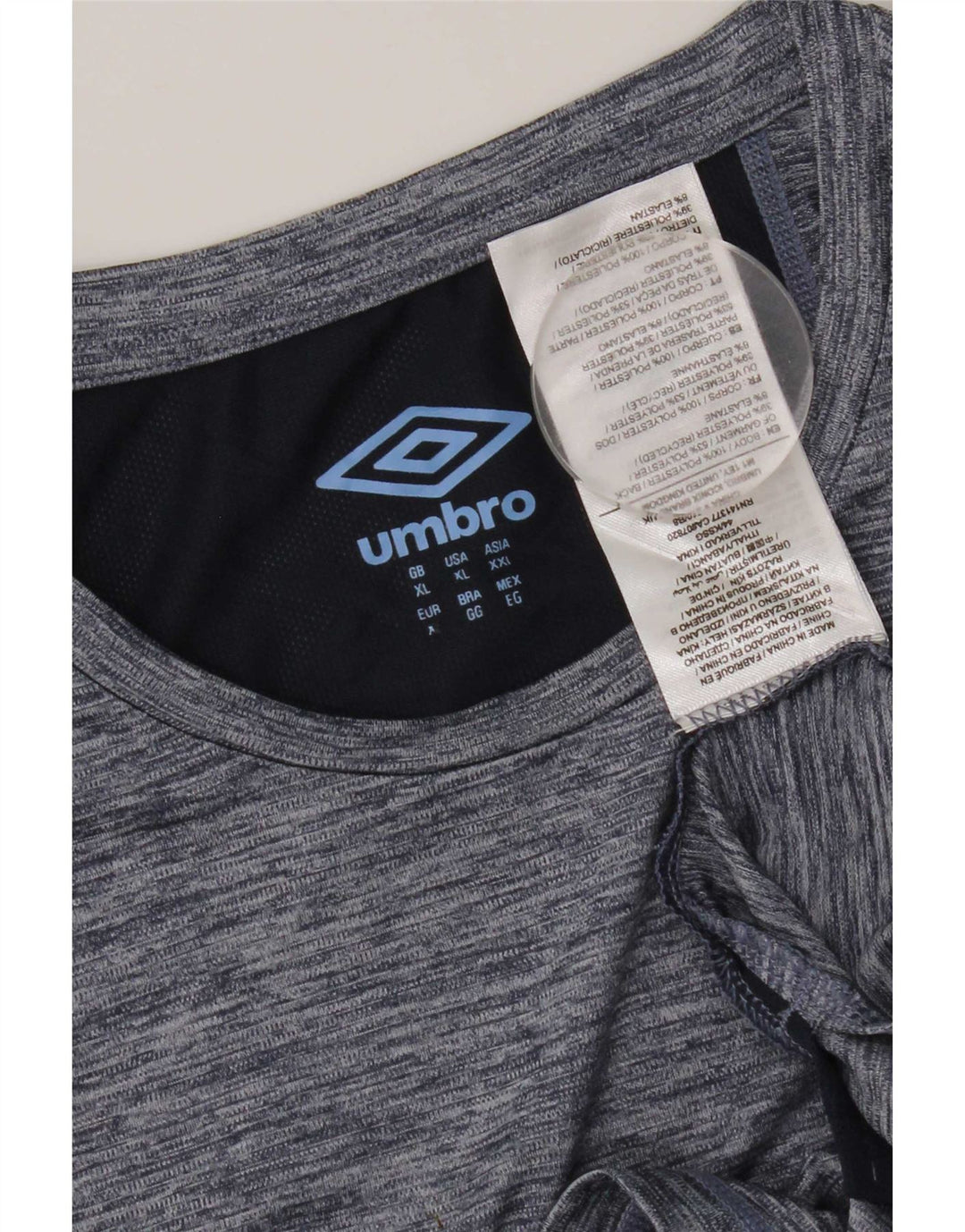 Мужская футболка Umbro Top XL Темно-синяя в крапинку из полиэстера