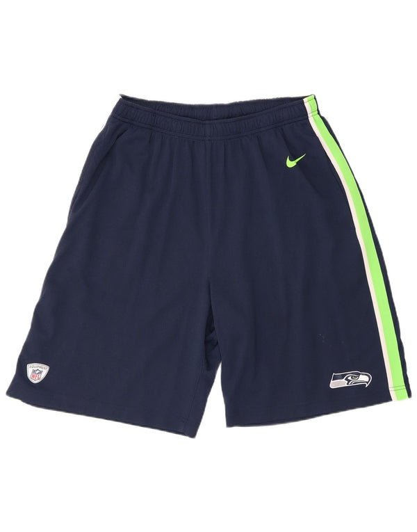 Мужские спортивные шорты Nike Seattle Seahawks, большие темно-синие цвета с цветными блоками