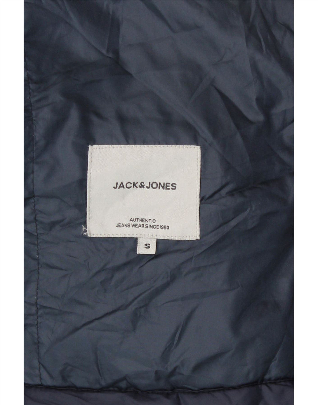 Мужской утепленный жилет Jack & Jones UK 36, маленький темно-синий