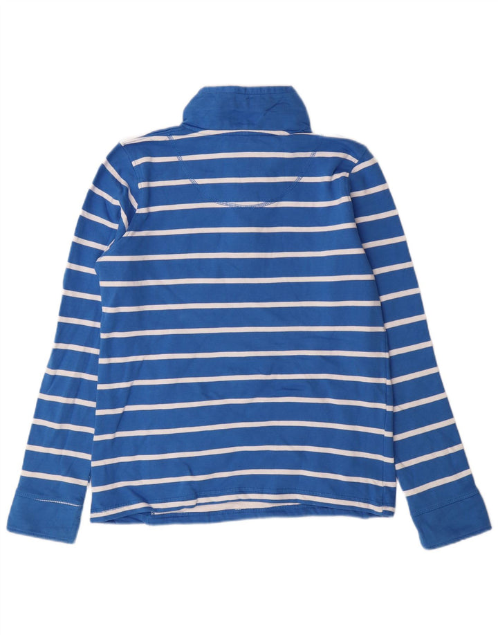 Crew Clothing Женский свитер-свитшот оверсайз, британский размер 8, маленький синий хлопок