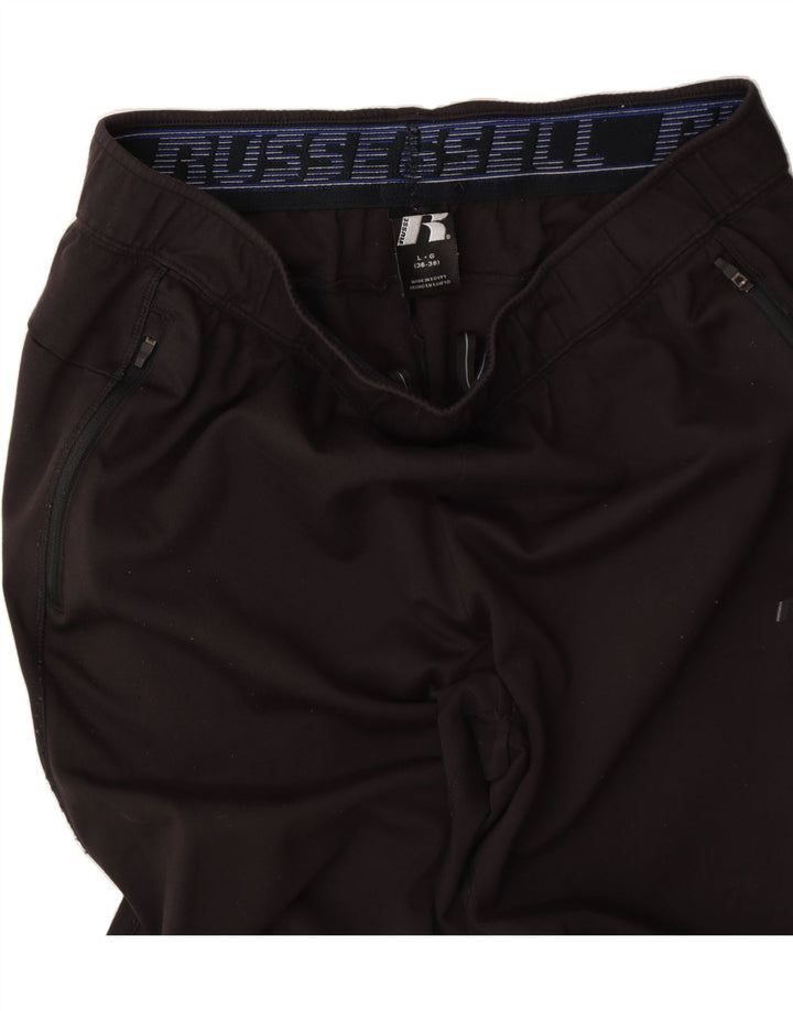 RUSSELL ATHLETIC Mens Tracksuit Trousers Large  Black Vintage Russell Athletic and Second-Hand Russell Athletic from Messina Hembry 