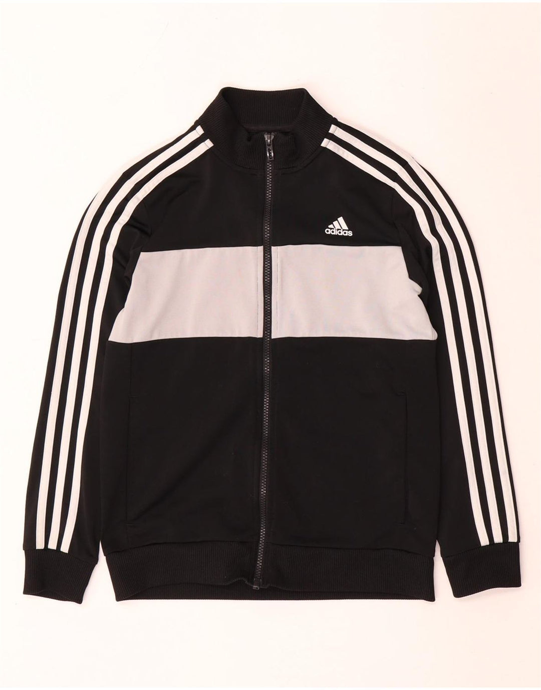 Спортивный костюм Adidas для мальчиков 11–12 лет, черный полиэстер с цветными блоками