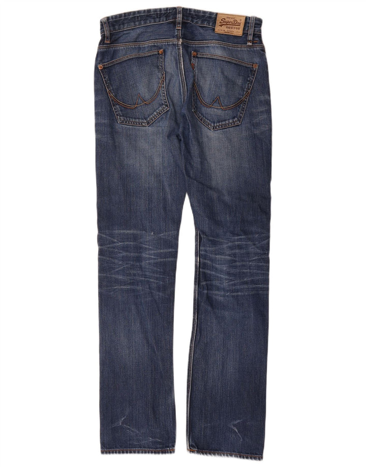 Мужские узкие джинсы Superdry W30 L32, синий хлопок