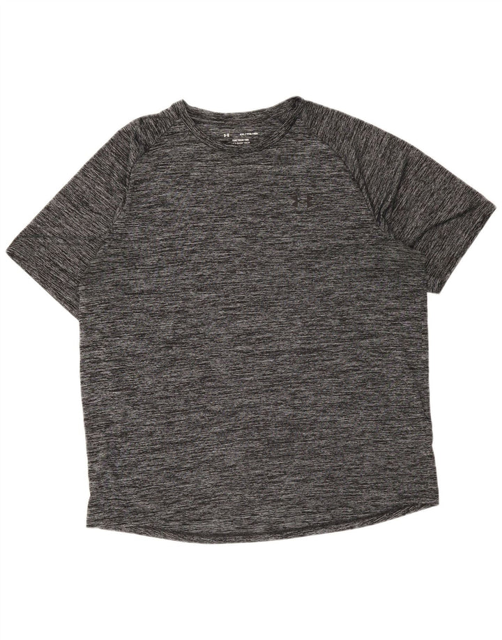 Мужская футболка Under Armour Top 2XL, серый полиэстер с крапинками