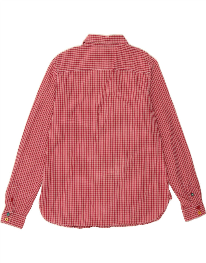TOM JOULE Womens Shirt UK 12 Medium Pink Gingham Vintage Tom Joule and Second-Hand Tom Joule from Messina Hembry 