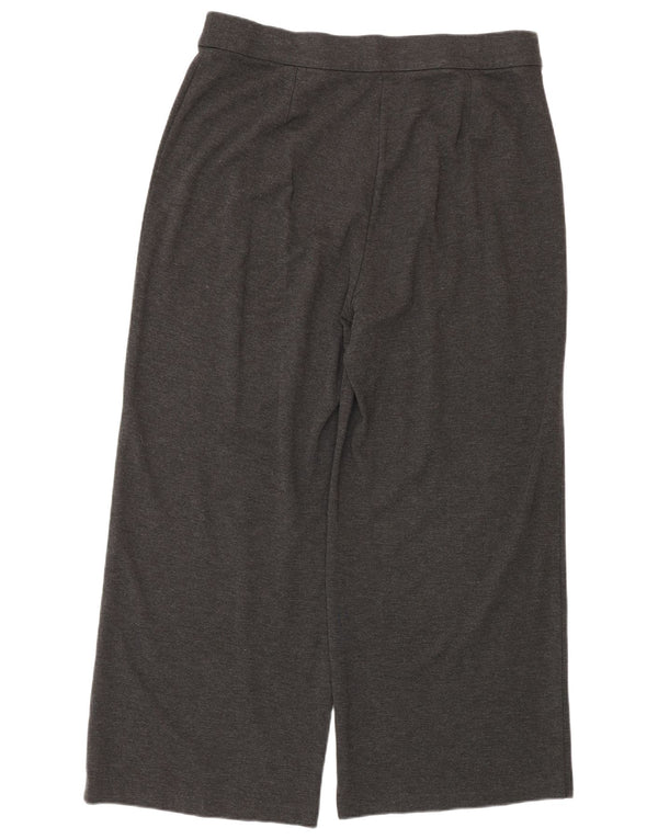 Женские широкие брюки Marks & Spencer UK 18 XL W34 L28, серый полиэстер