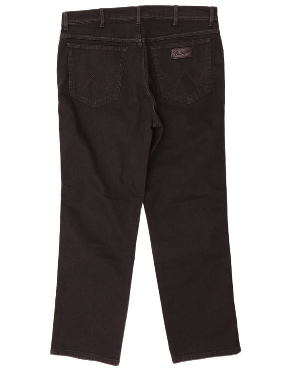 Мужские прямые джинсы Wrangler Texas W40 L30, черный хлопок