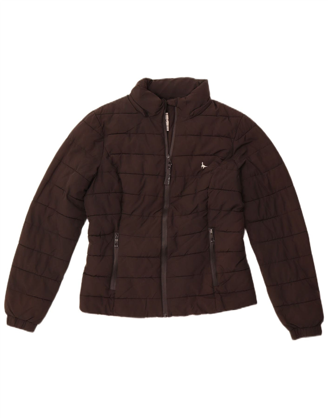 Женская стеганая куртка JACK WILLS UK 10, маленькая, черный, полиэстер