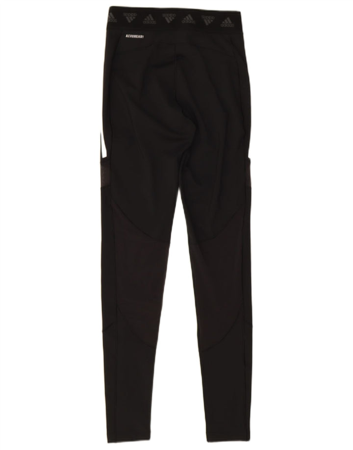 Женские леггинсы Adidas Aeroready UK 8/10, маленький черный полиэстер
