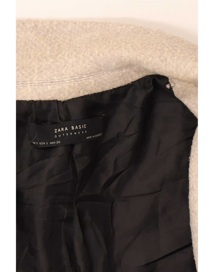 Женский пуловер Zara UK 10, маленький серый хлопок