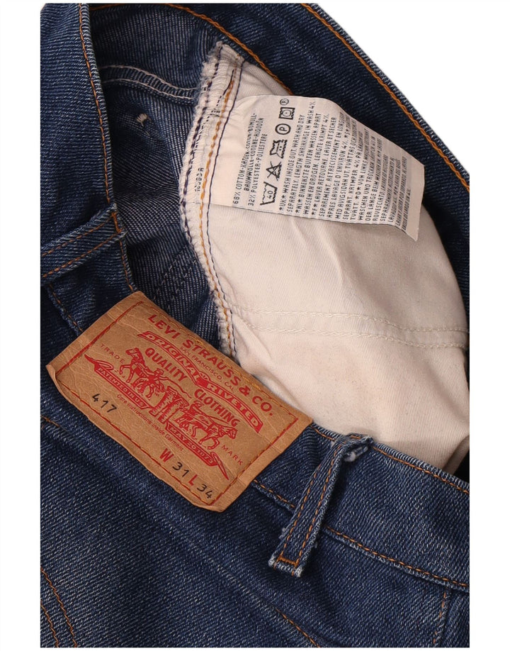 Мужские прямые джинсы Levi's 417 W31 L28 синие, хлопок