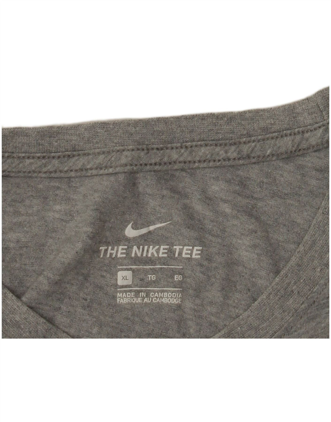 NIKE Mens Graphic T-Shirt Top XL Grey