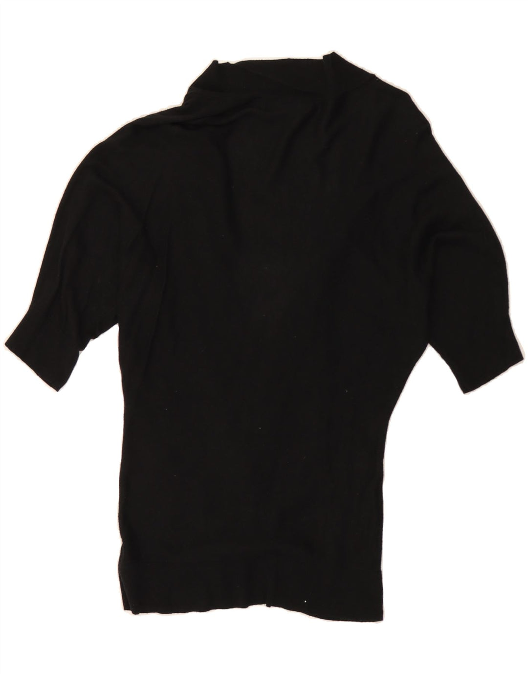 MOSSIMO Womens Short Sleeve Open Cardigan Sweater UK 14 Large Black Nylon Vintage Mossimo and Second-Hand Mossimo from Messina Hembry 