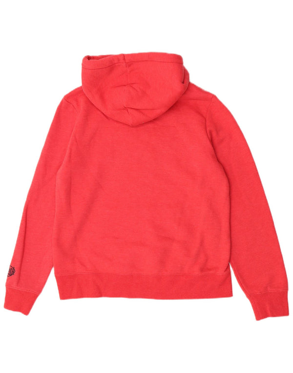Женский джемпер с капюшоном Superdry UK 14, средний красный, хлопок
