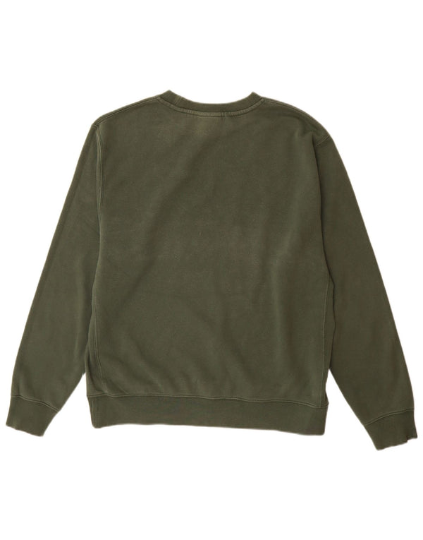 Мужской свитшот Nike, хлопковый джемпер среднего зеленого цвета