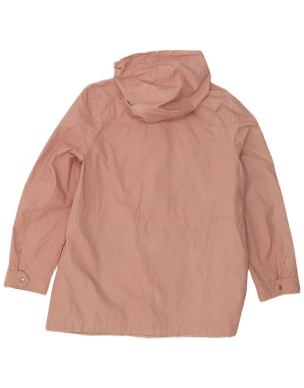 Женский плащ Joules с капюшоном UK 14, большой розовый хлопок