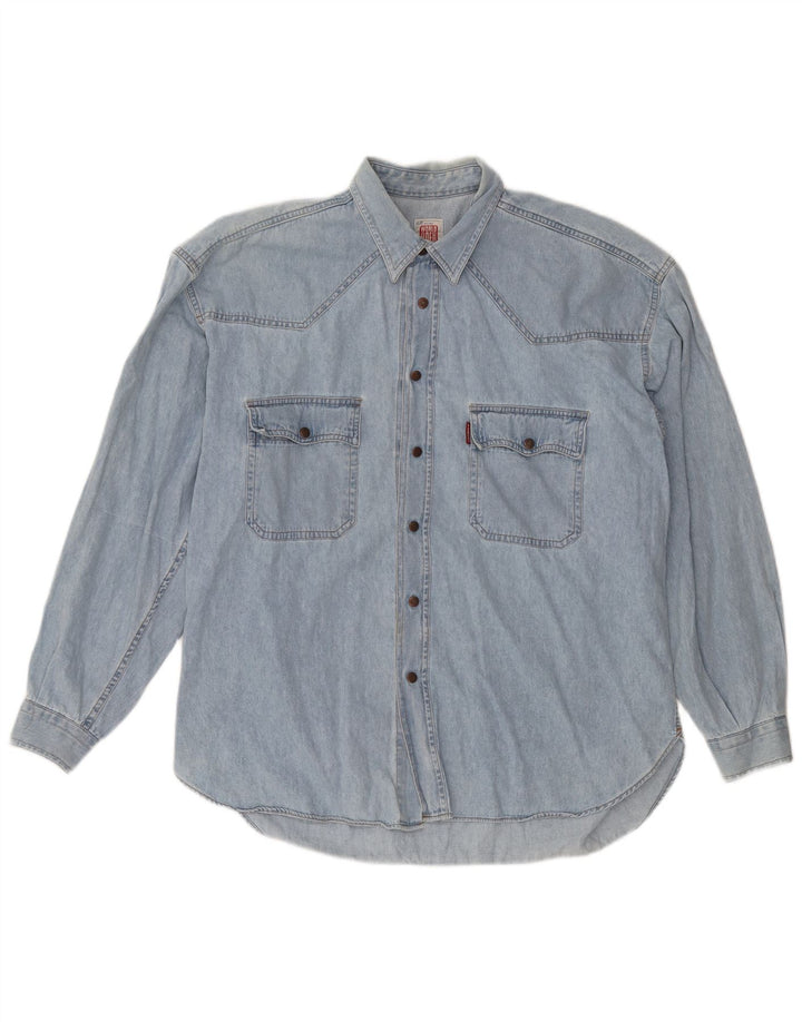 CASUCCI Мужская джинсовая рубашка 2XL синяя