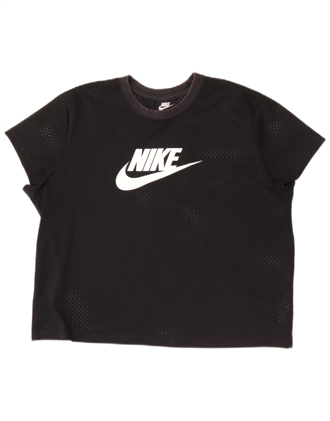 Женская футболка с рисунком Nike Top UK 18 XL, черная, полиэстер