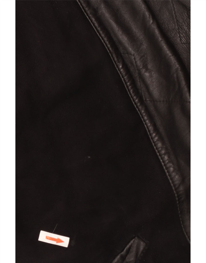 Винтажная женская дубленка UK 18 XL, черная