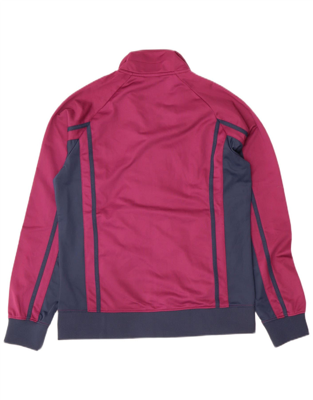 Женский спортивный костюм ASICS, верхняя куртка UK 14, большой фиолетовый полиэстер с цветными блоками