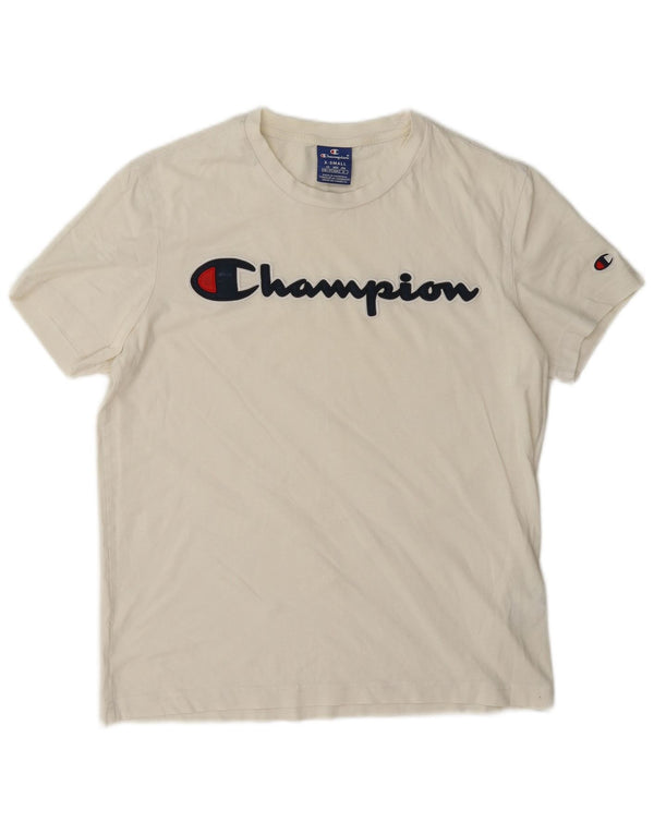 Мужская футболка с рисунком Champion XS, белый хлопок