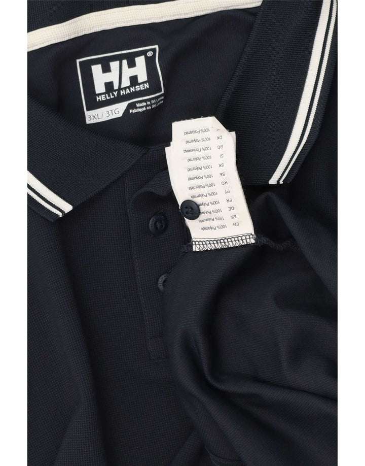 Мужская рубашка-поло Helly Hansen 3XL темно-синяя, полиэстер