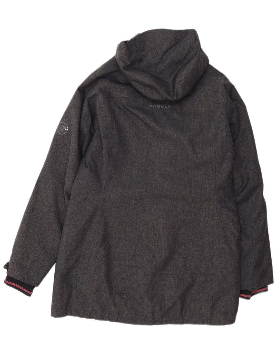 MAMMUT Женская ветровка с капюшоном UK 16, большой серый полиэстер