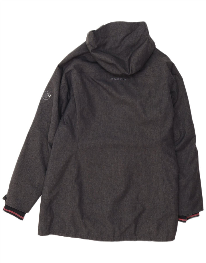 MAMMUT Женская ветровка с капюшоном UK 16, большой серый полиэстер