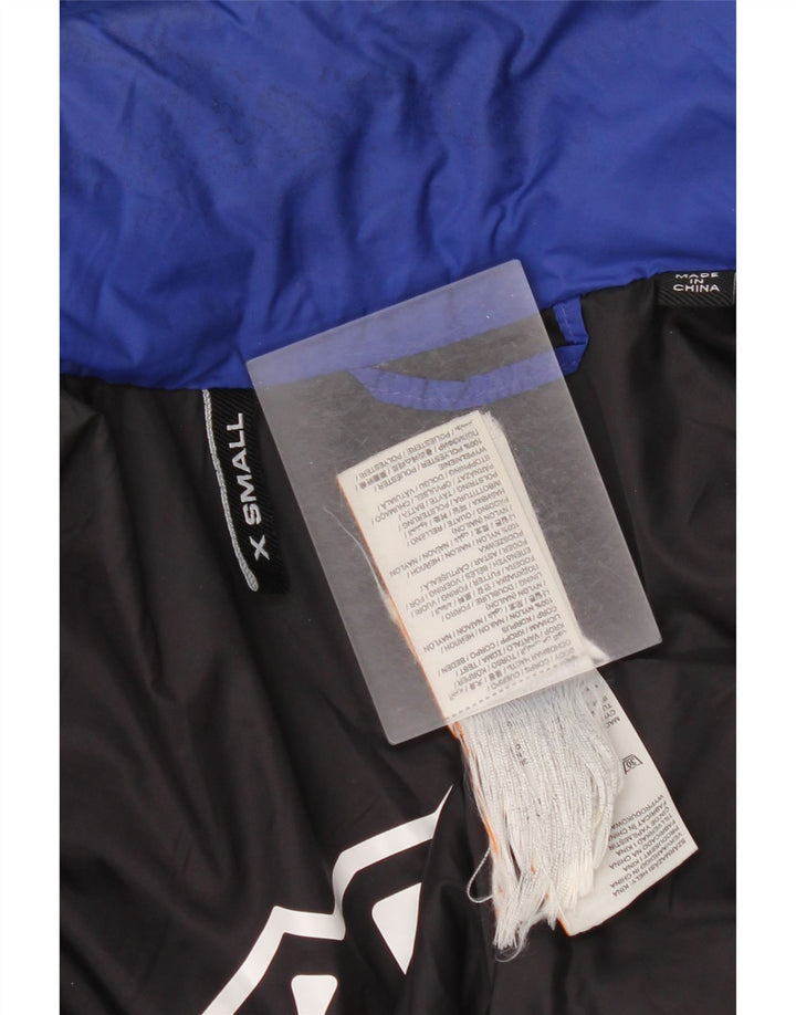 Женская утепленная куртка с капюшоном Superdry UK 10, маленькая, синяя, нейлон